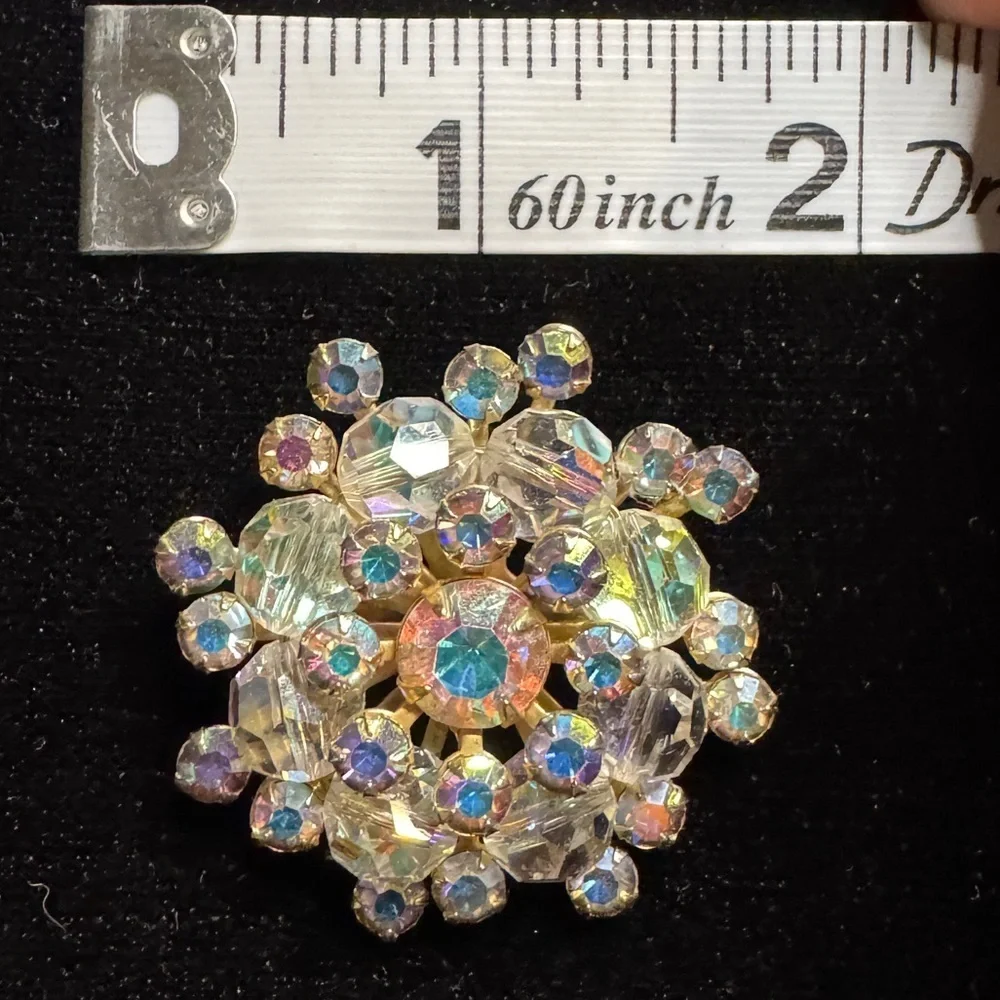 Vintage aurora borealis brooch - Picture 4 of 5